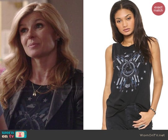 Current Elliott The Muscle Tank in Liberty Eagle worn by Connie Britton on Nashville