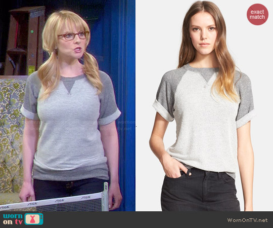 Current Elliott The Athlete Sweatshirt worn by Bernadette Rostenkowski (Melissa Rauch) on The Big Bang Theory