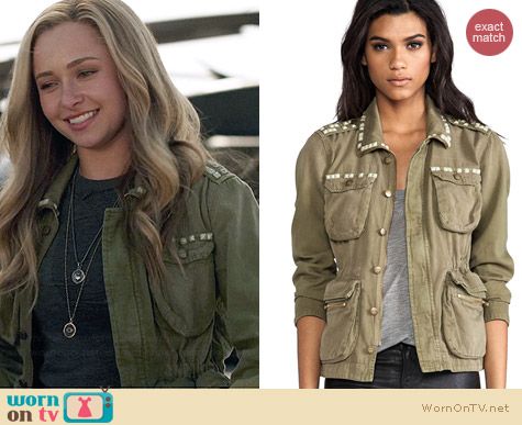 Current Elliott The Lone Soldier Studded Jacket worn by Hayden Panettiere on Nashville