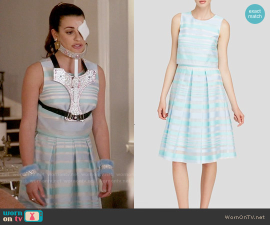 Cynthia Steffe Karolina Striped Popover Dress worn by Hester Ulrich (Lea Michele) on Scream Queens