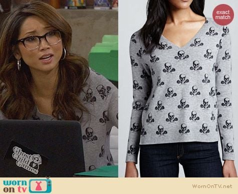 Fashion of Dads: 360 Sweater Skull Sweater worn by Brenda Song