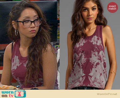 Fashion of Dads: Chaser Isabel Kaleidoscope tank worn by Brenda Song