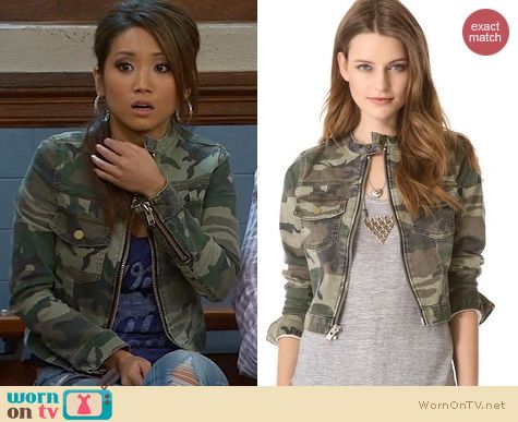 Dads Fashion: Elizabeth and James Wesley Camo Jacket worn by Brenda Song