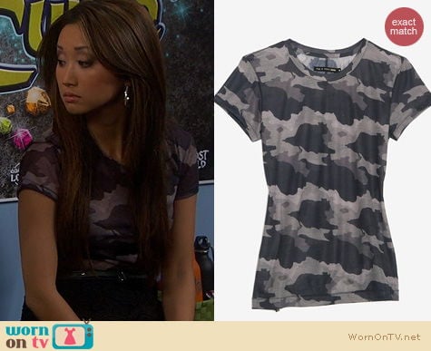 Dads Fashion: Rag & Bone Camo tee worn by Brenda Song