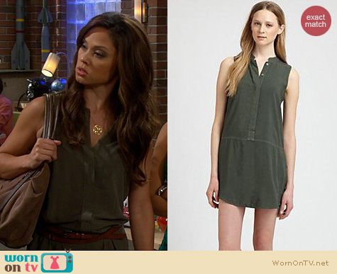 Dads Fashion: Splendid Sleeveless Shirt Dress in Military worn by Vanessa Lachey