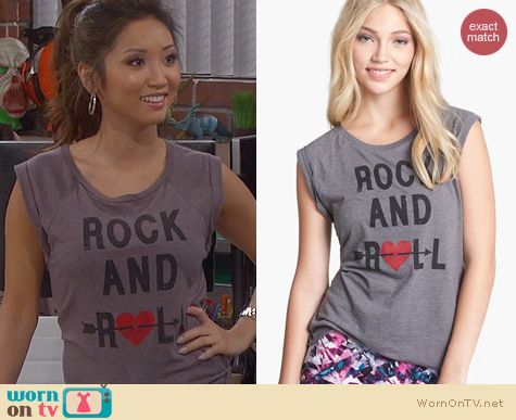 Dads Fashion: Wyldehart Rock and Roll tee worn by Brenda Song