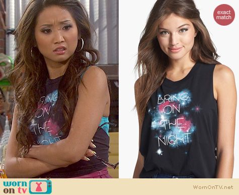 Dads Fashion: Wyldhart Bring On the Freedom Tank worn by Brenda Song