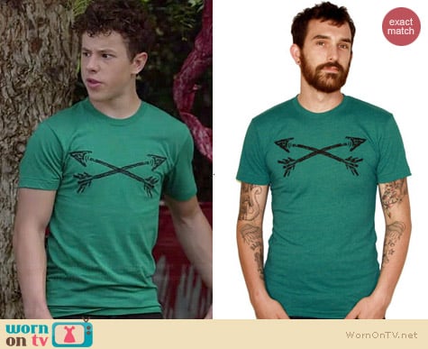 Dark Cycle Clothing Cross Arrows Tee worn by Nolan Gould on Modern Family