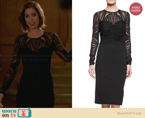 David Meister Deco Lace Jersey Dress worn by Ana Ortiz on Devious Maids