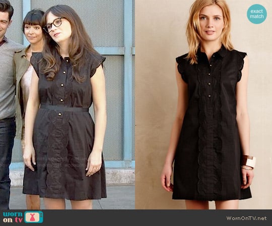 Dear Creatures Trinette Shirtdress at Anthropologie worn by Jessica Day (Zooey Deschanel) on New Girl