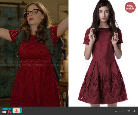 Dear Creatures Piper Berry Dress worn by Jessica Day (Zooey Deschanel) on New Girl