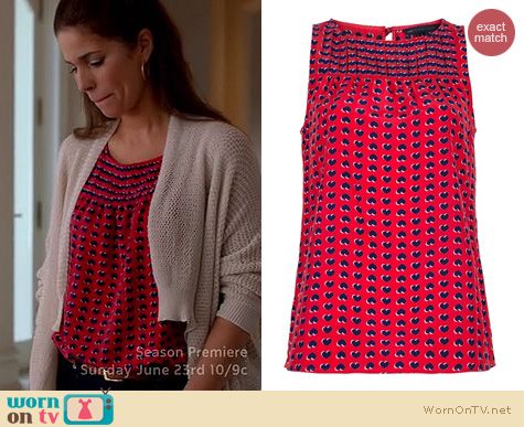 Devious Maids Fashion: Marc by Marc Jacobs heart print top worn by Ana Oritz