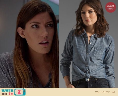 Dexter Fashion: Rails Chase Chambray Polka Dot shirt worn by Jennifer Carpenter