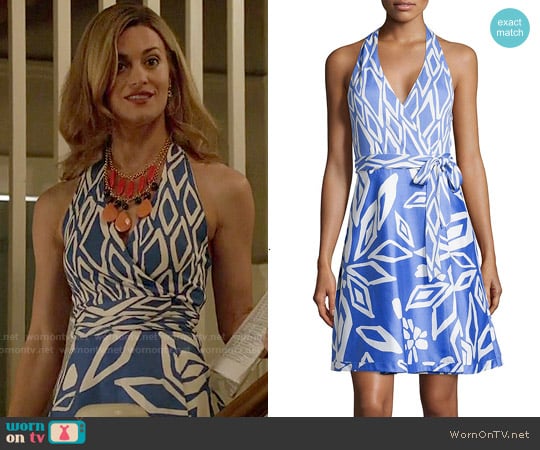 Diane von Furstenberg Amelia Halter Dress worn by Paige Collins (Brooke D'Orsay) on Royal Pains