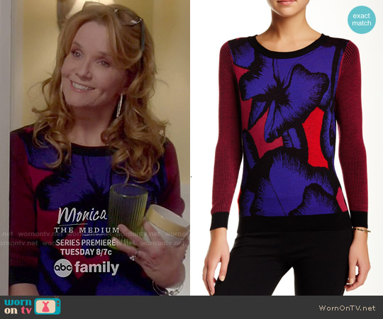 Diane von Furstenberg April Floral Sweater worn by Kathryn Kennish (Lea Thompson) on Switched at Birth