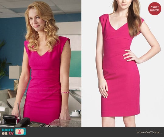 Diane von Furstenberg 'Bevin' Dress in Pink worn by Petra Solano (Yael Grobglas) on Jane the Virgin