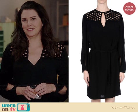 Diane von Furstenberg Crochet Detail Dress worn by Lauren Graham on Parenthood