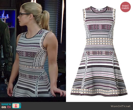 Diane von Furstenberg Eleanor Dress worn by Emily Bett Rickards on Arrow