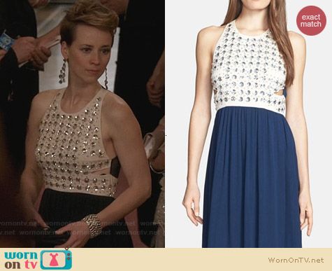 Diane von Furstenberg Gidget Gown worn by Karine Vanasse on Revenge