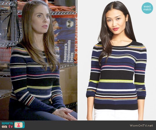 WornOnTV: Annie’s mixed stripe sweater on Community | Alison Brie ...