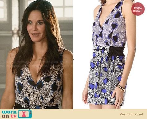 Diane von Furstenberg Oblixe Dress worn by Courtney Cox