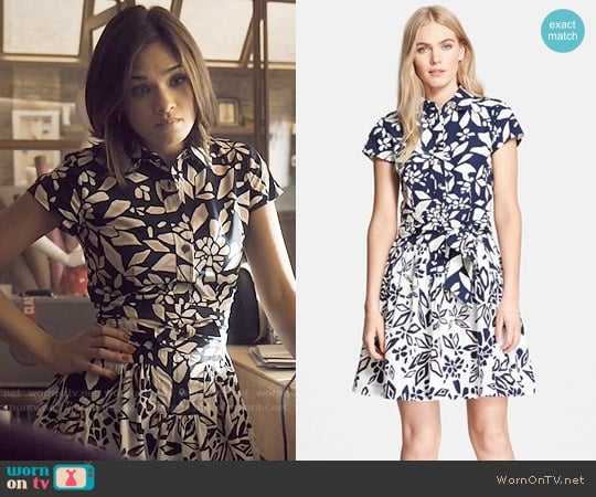 Diane von Furstenberg Scarlett Shirtdress worn by Heather Chandler (Nicole Gale Anderson) on Beauty and the Beast