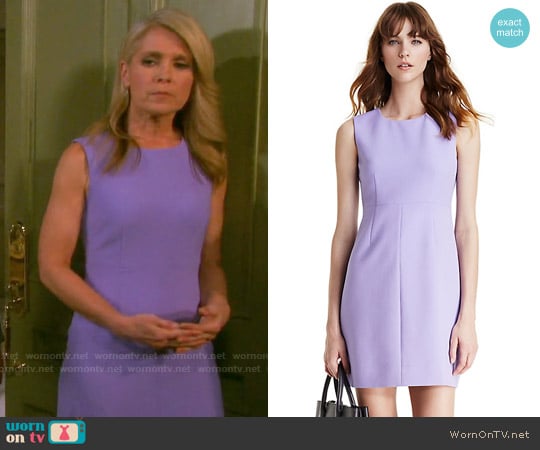 Diane von Furstenberg Carrie Dress in Lavender worn by Jennifer Horton (Melissa Reeves) on Days of our Lives