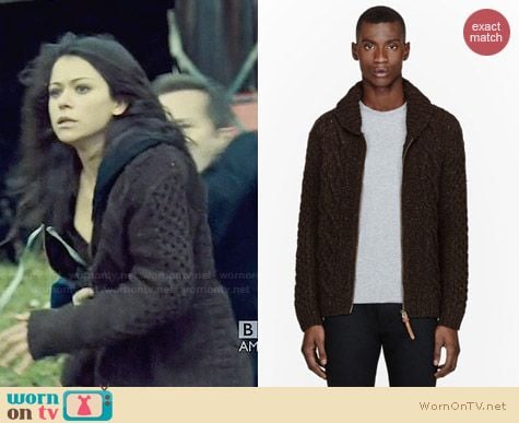 Diesel Cable Knit Idra Cardigan worn by Tatiana Maslany on Orphan Black