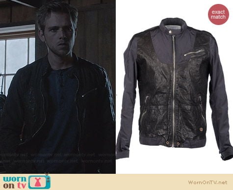 Diesel Nylon & Leather Jacket worn by Max Thieriot on Bates Motel