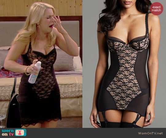 Dita von Teese Fitted Chemise in Sheer Witchery worn by Melissa Joan Hart on Melissa & Joey