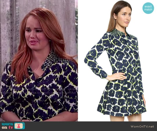 DKNY Mixed Print Shirtdress worn by Emma Ross (Peyton List) on Jessie