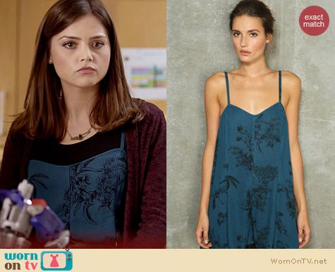 Doctor Who Fashion: Sparkle and Fade loose romper at Urban Outfitters worn by Jenna Coleman