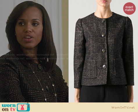 Dolce & Gabbana Check Jacket worn by Kerry Washington on Scandal