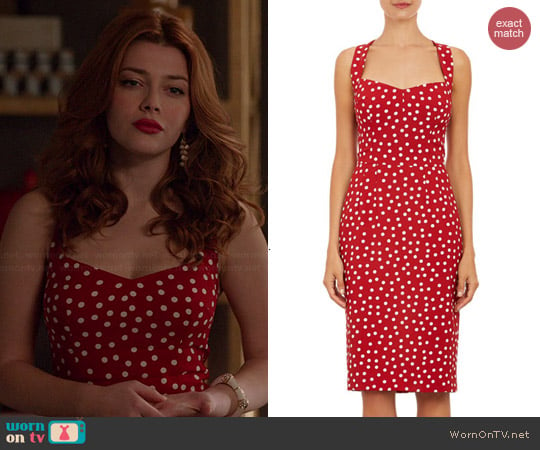 Dolce & Gabbana Polka Dot Sundress worn by Elena Satine on Revenge