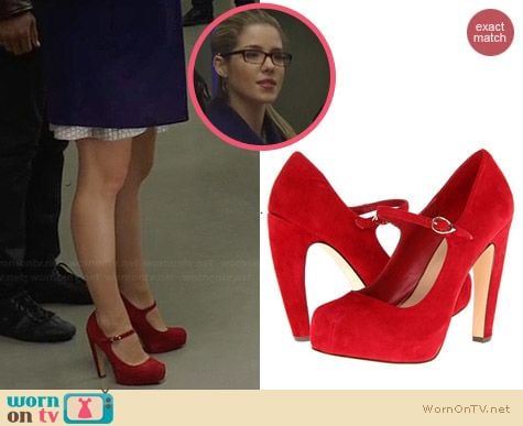 Dolce Vita Demi Mary Jane Pumps worn by Emily Bett Rickards on Arrow