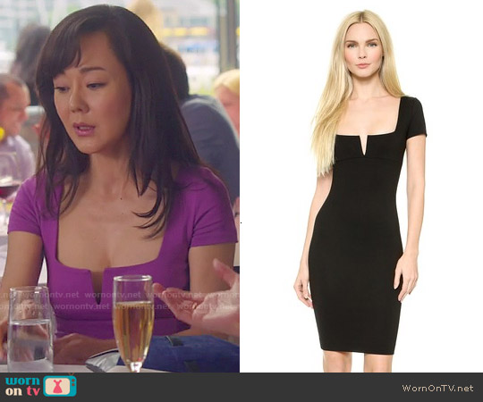 DSquared2 Notch Neck Jersey Dress worn by Karen Rhodes (Yunjin Kim) on Mistresses