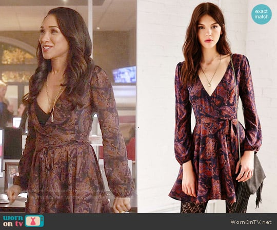 Ecote Ruby Mini Dress worn by Iris West (Candice Patton) on The Flash