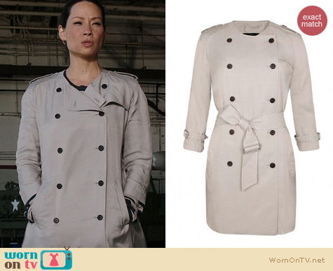 Elementary Fashion: All Saints Suzette Coat worn by Lucy Liu