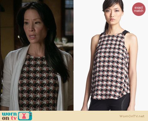 Fashion of Elementary: Rag & Bone Clemence Tank worn by Lucy Liu