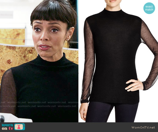 Elie Tahari Maxina Sweater worn by Camille Saroyan (Tamara Taylor) on Bones