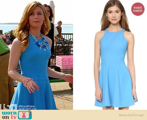 Elizabeth and James Blue Magdelena Dress worn by Brooke D'Orsay on Royal Pains