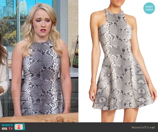 Elizabeth and James Clarissa Animal Print Dress worn by Gabi Diamond (Emily Osment) on Young and Hungry