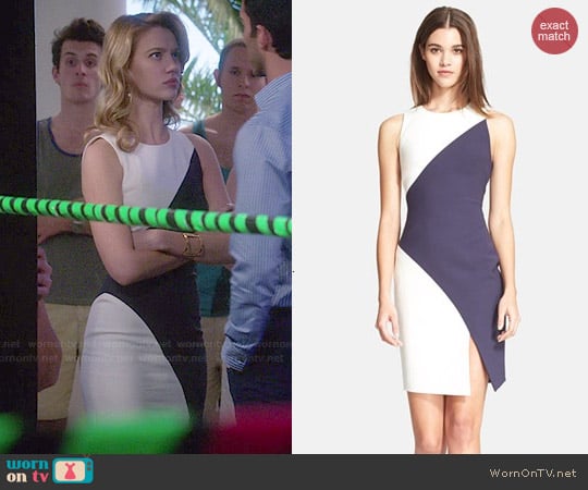 Elizabeth and James Klein Colorblock Sheath Dress worn by Petra Solano (Yael Grobglas) on Jane the Virgin