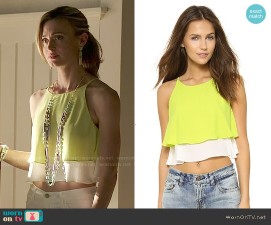 Elizabeth and James Lila Crop Top worn by Paige Collins (Brooke D'Orsay) on Royal Pains