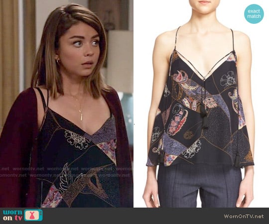 Elizabeth and James Luella Patchwork Top worn by Haley Dunphy (Sarah Hyland) on Modern Family