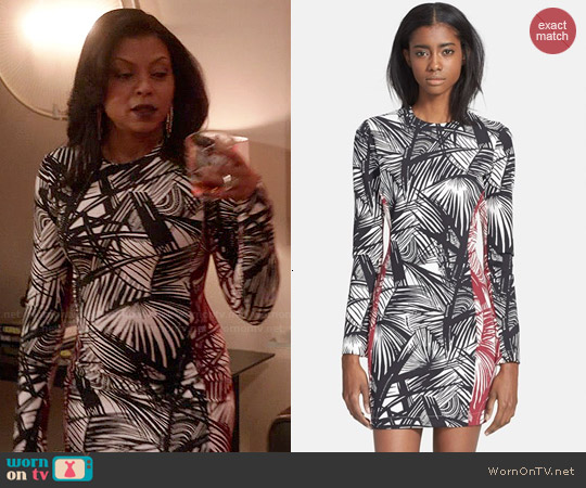 Elizabeth and James 'Mailyn' Palm Print Body-Con Dress worn by Cookie Lyon (Taraji P. Henson) on Empire