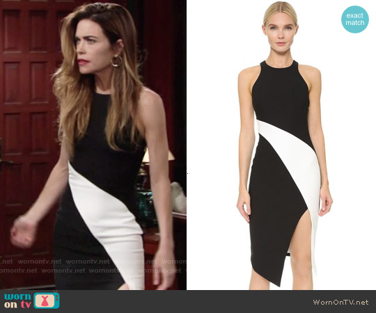 Elizabeth & James Shylen Dress worn by Victoria Newman (Amelia Heinle) on The Young and the Restless