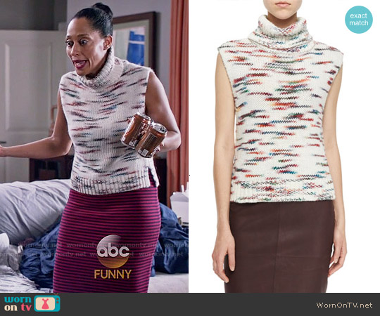 Elizabeth and James Sleeveless Turtleneck worn by Rainbow Johnson (Tracee Ellis Ross) on Black-ish