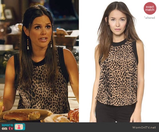 Elizabeth and James Vivi Leopard Print Top worn by Rachel Bilson on Hart Of Dixie