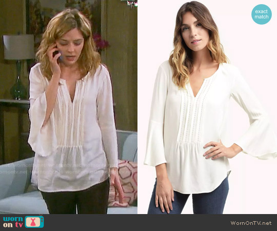 Ella Moss Stella Zig Zag Top worn by Theresa Donovan (Jen Lilley) on Days of our Lives